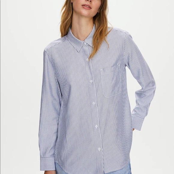 Navy blue and white Montana shirt - Picture 5 of 8